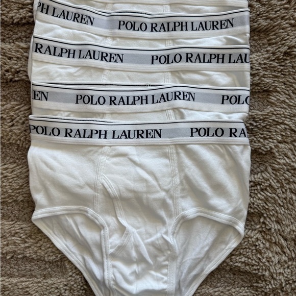 Polo by Ralph Lauren White Briefs with Signature Waistband (Pack of 4) - Picture 2 of 3